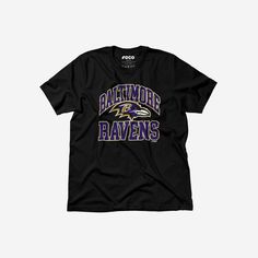 the baltimore ravens t - shirt is shown in black