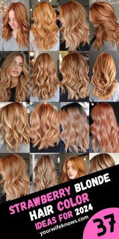 Discover the magic of strawberry blonde hair in 2024 with our top 37 ideas. From honey tones that shimmer in the sunlight to deep, dark strawberry hues, there's a shade for everyone. Whether you prefer a subtle balayage or striking highlights and lowlights, these styles will enhance your natural beauty and bring out the best in your complexion. Ideal for all lengths and textures, our curated list includes options for fair-skinned beauties looking for the perfect color harmony. Semi Permanent Hair Dye Strawberry Blonde, Red Hair Actress Celebrities, Hair Strawberry Blonde Highlights, Dark Red Hair With Highlights And Lowlights Strawberry Blonde, Best Blonde For Fair Skin, Deep Strawberry Blonde Hair, Cooper Hair Color Highlights Blondes, Blonde Hair Strawberry Highlights, Cherry Blonde Hair Color