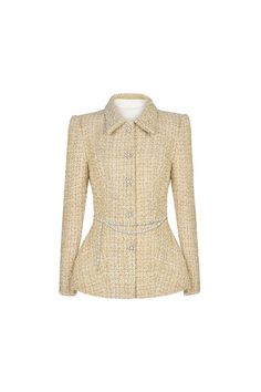 Channel Outfits, Peplum Design, Tweed Outfit, Peplum Designs, White Lilly, Tweed Top, Stylish Tops For Women, Mean Blvd, Future Clothes