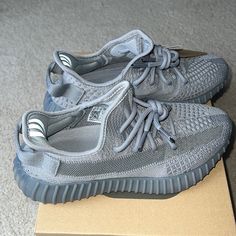 Brand New In Packaging Women Yeezy, Addidas Yeezy, Grey Yeezy, Cool Nikes, Red Bottom Shoes, Adidas Yeezy 350, Nike Shoes Jordans, Yeezy Boost 350 V2, Yeezy 350