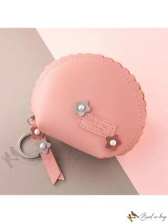 Bird in Bag - Portable Mini Design Coin Pouch, Multi-Functional Storage Bag, Portable Earphone Case, and Key Holder Flower Simple, Pu Leather Bag, Stylish Purse, Wallet Pattern, Earphone Case, Functional Storage, Animal Fashion, Coin Pouch, Small Wallet