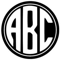 an oval monogrammed logo with the letter arc in it's center