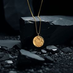 PENDANT INFORMATIONThis pendant is made of real, solid gold.• Made in USA• Material: 14k or 18k solid gold• Finish: polished• Pendant height: 1.13" (29 mm) | *includes the small circle, bail dimensions not included• Width: 1" (25,5 mm)• Pendant weight: approx. 6 grams (14k)• Bail: fits up to 4 mm chains• Solid back, not hollow• A certificate of authenticity is included• Delivered in our elegant jewelry box, making it the perfect gift Shipping: All of our orders are custom-made. Please allow appr Luxury Tarnish Resistant Coin Jewelry, Yellow Gold Necklace With Flower Pendant And Polished Finish, Yellow Gold Flower Pendant Necklace With Polished Finish, Luxury Tarnish-resistant Medallion Jewelry, Amulet Style Yellow Gold Flower Pendant Jewelry, Yellow Gold Amulet-style Flower Pendant Jewelry, Luxury Rose Gold Necklace With Coin Pendant, Yellow Gold Jewelry With Polished Flower Pendant, Luxury Yellow Gold Coin Pendant Jewelry