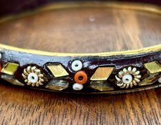 Vintage Black And Gold Tone Bangle Bracelet Beaded Mirror Retro Fashion Jewelry   | eBay Bracelet Seed Beads, Beaded Mirror, Bracelet Beaded, Vintage Watches, Bangle Bracelet, Black And Gold, Antique Jewelry, Vintage Black, Vintage Antiques