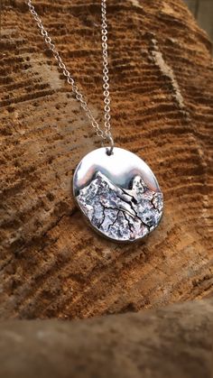 Reticulated Mountain Range Necklace in Sterling Silver - Etsy Canada Everest Mountain, Mt Whitney, Necklace Dragon, Mountain Necklace, Snow Caps, Nature Necklace, Gold Name Necklace, Amazing Sunsets, Lovely Jewellery