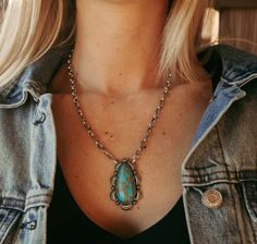 Giddy up and add some flair to your outfit with the Sunset Stables Necklace! Featuring a vibrant turquoise stone on a sleek silver chain, it's the perfect accessory for any horse lover. Wild Rag, Stables, Horse Lover, Turquoise Stone, Silver Chain, Jewelry Accessories, Turquoise, Stone, My Style