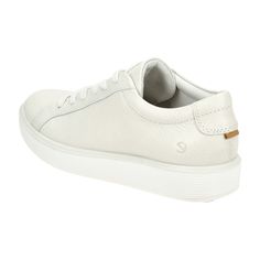 Step into style and comfort with the Ecco Soft 60 Women's Sneakers in a chic cream white. Perfect for the fashion-conscious young adult, these sneakers offer not only a sleek design but also unmatched durability. Ideal for both casual outings and active days, they feature a supportive fit that keeps you comfortable on your feet all day long. Upgrade your footwear collection with these versatile and stylish sneakers, tailored specifically for those who value both looks and longevity. Classic Off-white Lace-up Sneakers, Comfortable Everyday Sneakers With Round Toe, Classic Off-white Low-top Sneakers, White Walking Shoes With Rubber Sole For Everyday Use, Everyday White Walking Shoes With Rubber Sole, Modern White Low-top Walking Shoes, Comfortable White Walking Shoes With Textured Sole, Classic Off White Low-top Sneakers, Casual Everyday Walking Shoes