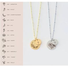 Birth flower initial necklace Birthflower jewelry Silver or Gold Mom initial and flower necklace Flower Month jewelry Mother's Day gift Create your own beautiful necklace! These necklaces look great alone or stacked up with other necklaces. This listing is for one necklace, with as many birth flowers/initials as needed. This necklace is so comfortable you may forget you're wearing it! A perfect gift! Include what month of birth flowers you would like and the Initials in the personalization secti Mother's Day Anniversary Initial Necklace, Adjustable Initial Necklace For Mother's Day Anniversary, Mother's Day Gift Round Charm Necklaces, Minimalist Flower Necklace For Mother's Day, Delicate Flower Jewelry For Mother's Day, Initial Pendant Necklace For Mother's Day, Dainty Flower Necklaces For Mother's Day, Flower Charm Necklaces For Mother's Day Anniversary, Dainty Flower Necklace For Mother's Day