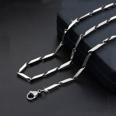 High-end modern fashion men's chains from titanium steel and stainless steel look elegant and contemporary. Choose from 4 variants of the chain's width and 5 variants of the length. Specification: Brand Name: MDNENNecklace Type: ChainsStyle: TrendyGender: MenShape Pattern: GeometricChain Type: Link ChainMaterial: MetalMetals Type: Stainless Steel, TitaniumWidth: 1.5mm 2.0mm 3.0mm 4.0mmLength: 40cm 45cm 50cm 55cm 60cm Bracelet Viking, Stainless Steel Chain Necklace, Mens Jewelry Necklace, Silver Chains, Estilo Hip Hop, Chains Necklaces, Chain Necklaces, Steel Necklace, Stainless Steel Necklace