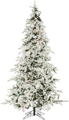 Christmas Time produces the most realistic artificial Christmas trees on the market, featuring all the long-term benefits that come with owning an artificial tree. Our White Pine snowy Christmas tree features a natural A-line silhouette with short needles and all-metal hinged branch construction. The lifelike foliage is constructed with non-allergenic and flame-retardant materials. A heavily flocked finish resembles freshly fallen snow that is true to season, producing a natural effect. Simply u Fraser Hill, Realistic Artificial Christmas Trees, Snowy Christmas Tree, Artificial Christmas Trees, Snowy Christmas, Homemade Ornaments, Smart Bulbs, White Pine, Artificial Tree