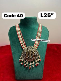 sizes in terms of height and weight are mentioned in grams and inches in the photo Ceremonial Temple Jewelry Locket Necklace, Wedding Temple Necklace With Locket, Traditional Temple Necklace With Locket For Wedding, Diwali Pendant Temple Necklace With Latkans, Diwali Temple Necklace With Pendant And Latkans, Ceremonial Temple Jewelry Long Necklace, Traditional Long Locket Necklace, Ceremonial Locket Jewelry For Diwali, Festive Wedding Locket Jewelry