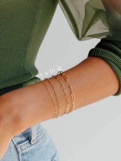 We can’t get enough of the paperclip trend! Our large link style is bold enough to stand out on it’s own or amongst major wrist candy, and is the largest option available from our Paperclip Collection. Mix and match with different sizes and pieces from the collection for especially on-trend stack. Everyday Stretches, Fun Bracelet, Everyday Bracelet, Wrist Candy, Park Designs, Initial Jewelry, Accessories Jewelry Earrings, Sweater And Shorts, Paper Clip