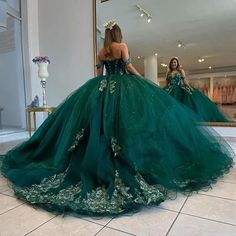 Emerald Green Quinceanera Dresses Off The Shoulder Sweet 15 16 Party Ball Gowns | eBay Dark Green Quinceanera, Dark Green Quinceanera Dresses, Green Quinceanera Dress, Emerald Green Quinceanera Dresses, Emerald Green Quinceanera Theme, Green Quince Dress, Green Quinceanera Theme, Dress Sweet 16, Green Quinceanera