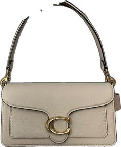 Timeless Beige Bag With Silver-tone Hardware, Timeless Beige Shoulder Bag With Branded Hardware, Formal Beige Bags With Branded Hardware, Beige Formal Bag With Branded Hardware, Elegant Coach Shoulder Bag With Gold-tone Hardware, Beige Bags With Branded Hardware For Formal Occasions, Timeless Coach Shoulder Bag With Gold-tone Hardware, Timeless Coach Top Handle Bag, Formal Beige Coach Shoulder Bag