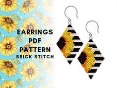 the earrings are made out of seed beads