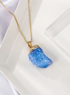 Type:Pendant Necklaces Material:Stone Color:Blue Style:Casual Metal Color:Gold You may also like: https://www.etsy.com/listing/809377103/bamboo-earrings-door-knocker-earrings?ref=shop_home_feat_1&frs=1 https://www.etsy.com/listing/823452979/kids-bamboo-earrings-kids-door-knocker?ref=shop_home_feat_3&frs=1 Monogram Necklace Gold, Name Earrings, Bamboo Earrings, Chakra Necklace, Crystal Necklaces, V Day, Monogram Necklace, Valentines Necklace, Name Jewelry