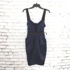 City Triangles Dress Women's Juniors 7 Blue Black Polka Dot Sleeveless Retro Same/Next Day Shipping! Save My Store For Coupons, Discounts And Sales! Thank You For Shopping My Store. Have A Great Day. Polka Dot Sleeveless Lined Dress, Sleeveless Polka Dot Dress For Night Out, Polka Dot Sleeveless Dress For Night Out, Blue Black Dress, City Triangles Dress, Black And Blue Dress, Retro Color, Black Polka Dot, Have A Great Day