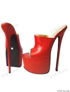 Sassy Red Strappy Sandals for Women Red Synthetic Sandals For Party, Red Open Heel Sandals For Party, Red Open Toe Party Sandals, Red Closed Toe Platform Sandals, Trendy Red Open Toe Sandals, Red Closed Toe Sandals For Party, Trendy Open Toe Sandals With Red Sole, Party Leather Mules With Red Sole, Leather Mules With Red Sole For Party