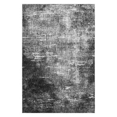 an abstract black and white rug