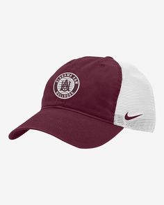 The Bulldogs hold a unique place within the cultural fabric and tapestry of Alabama A&M, personifying the promise of representation for generations to come. Honor your school and top off your look with this trucker hat. Shown: Dark Maroon Style: C11218C307H-AAM Alabama A, Dark Maroon, Unique Place, The Promise, Alabama, Trucker Hat, Bulldog, Tapestry, Nike