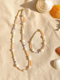 Beaded Pearl Necklace, Beads Choker, Fish Beads, Jewelry Delicate, Layer Necklace, Bead Jewelry, Seed Bead Jewelry, Beaded Choker, Necklace Gift