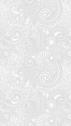 an abstract white background with swirls and leaves