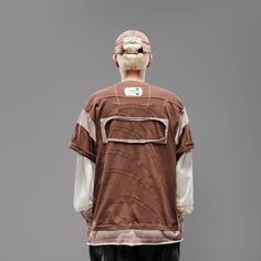 The Deconstructed Patchwork Jersey seamlessly blends street style with athletic aesthetics. Featuring a bold color-block patchwork design, this jersey stands out with its unique look. The left chest sports a branded badge, while the front hem is printed with "Petrichor" and the brand logo. The back is adorned with a thorny leaf patch, adding an extra layer of detail. Made from premium 100% cotton fabric, this jersey ensures both comfort and durability. The oversized fit provides a relaxed, moder Brand Sale, Bold Color, Patchwork Designs, Accessories Branding, Sale Design, Bold Colors, Brand Logo, Color Block, Cotton Fabric