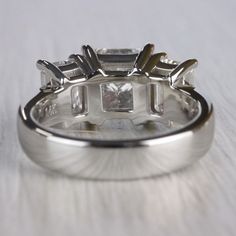 a couple of rings sitting on top of a table