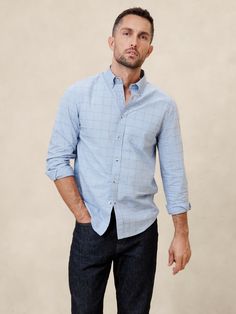 Slim Softwash Cotton Shirt | Banana Republic Factory Cotton Slim Fit Tops For Fall, Slim Fit Cotton Button-up Shirt, Unstructured Cotton Button-up Shirt, Fitted Cotton Shirt For Fall, Fall Cotton Fitted Shirt, Slim Fit Cotton Shirt With Spread Collar, Relaxed Fit Cotton Shirt With Button Closure, Everyday Cotton Shirt With Button Closure, Cotton Shirt With Button Closure For Everyday