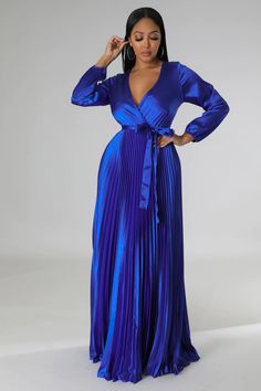 Day Dates Dress – GitiOnline Royal Blue Dress Formal Plus Size, Plus Size Cobalt Blue Dress, Plus Size Periwinkle Dress, V-neck Midi Dress With Tie Waist For Party, Fitted V-neck Maxi Dress With Tie Waist, Fitted Long Sleeve Wrap Dress For Date Night, Solid V-neck Dress With Tie Waist, Solid Color Fitted Belted Dress, Fitted V-neck Belted Dress For Party