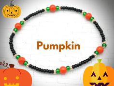 Halloween Seed Bead Bracelet Boho Bracelets Handmade Glass Beads Stretch Bracelet Hail the Great Pumpkin King Inspired Gift 2021 - Monkeysmojo Halloween Gift Bracelets With Round Beads, Halloween Gift Stretch Bracelet With Round Beads, Adjustable Black Beaded Bracelets For Halloween, Halloween Seed Bead, Seed Bead Bracelets Tutorials, The Great Pumpkin, Great Pumpkin, Halloween Bracelet, Pumpkin King