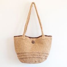 Elena Handbags Natural Cotton Flax Basket Shoulder Bag Casual Everyday Bags Made Of Natural Fiber, Casual Handwoven Beige Bag, Casual Beige Handwoven Bag, Casual Beige Bags Made Of Natural Fiber, Casual Beige Bag Made Of Natural Fiber, Eco-friendly Beige Shoulder Beach Bag, Casual Beige Bag In Natural Fiber, Casual Cream Jute Bag, Casual Beige Natural Fiber Bag