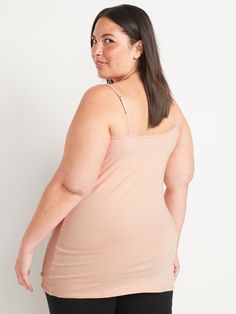 Our First Layer cami tops are fitted, fabulous, soft.  Great outfits start here ➡️ Adjustable spaghetti straps.  Scoop neck.  Soft-washed, lightweight cotton jersey, with comfortable stretch.  Longer tunic length.  @modelsizes 5’9":S | 5'7":L | Feminine Tank Top With Adjustable Straps For Daywear, Daywear Camisole With Built-in Bra And Scoop Neck, Feminine Stretch Scoop Neck Camisole, Feminine Stretch Camisole With Scoop Neck, Daywear Camisole With Built-in Bra And Tank Straps, Casual Camisole With Adjustable Straps For Daywear, Casual Daywear Camisole With Adjustable Straps, Camisole With Built-in Bra And Tank Straps For Daywear, Scoop Neck Camisole With Built-in Bra For Daywear