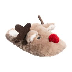 The Isotoner Women's Plush Reindeer Slipper is the perfect slipper for adding a touch of festive cheer to your holiday season. Crafted with cozy plush fabric, these slippers provide ultimate comfort and warmth for your feet. Not only are they incredibly comfortable, but they also feature a stylish and festive reindeer design that is sure to bring a smile to your face. Whether you're lounging around the house or hosting a holiday gathering, these slippers are a must-have addition to your winter w Cute Christmas Slippers, Christmas Shuffle, Reindeer Slippers, Burr Basket, Holiday Slippers, Dream Christmas, Random Clothes, Christmas Slippers, Christmas Clothes