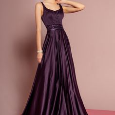 Reposhing This Item I Purchased From @Smcboutique. Loved It, But Color Too Dark For Daughter's July Wedding. Was Only Worn For Attached Pix. It's Been Stored In Garmet Bag Since. It's A Gorgeous Gown And The Back Is Breath Taking. Great Gown For A Coming Holiday Party/Wedding/Formal. Questions? Leave A Comment Below! Elegant Scoop Neck Evening Dresses, Elegant Scoop Neck Maxi Dress For Party, Purple Dress Formal, Sleeveless Mermaid Dress, Dark Purple Dresses, Chic Prom Dresses, Prom Dresses Gowns, Dresses Formal Elegant, Evening Gowns Elegant