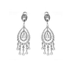 Handcrafted pear cut diamonds 2.03 ct chandelier 18 karat gold earrings. Accented with small round diamonds 19.38 ct. Diamonds are all natural and white in G-H Color Clarity VS. French / Omega clips. Width: 2.3 cm Length: 7.8 cm Weight: 26.35 g Diamond White Pear-shaped Chandelier Earrings For Anniversary, Pear-shaped Diamond White Chandelier Earrings For Anniversary, Fine Jewelry Hand Set Teardrop Diamond Earrings, Hand Set Teardrop Diamond Earrings, White Gold Pear-shaped Diamond Chandelier Earrings, White Gold Diamond Chandelier Earrings Pear-shaped, Diamond Pear-shaped Chandelier Earrings For Anniversary, Pear-shaped Diamond Chandelier Earrings In White Gold, White Gold Pear-shaped Chandelier Earrings