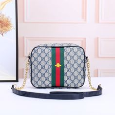 Bags with the best quality and the most reasonable prices for you. Holiday Bag, Coin Purse Wallet, New Years Sales, Luxury Shop, Accessories Store, Medium Bags, Bag Shoulder, Green Stripes, Letter Print