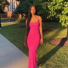 Viral Skims Soft Lounge Long Slip Dress In Hot Pink. Worn Once/No Flaws Dragon Fruit, Summer, Resort, Sunset, Hello Kitty Hot Pink Long Dress, Soft Lounge Long Slip Dress, Bubblegum Pink Dress, Dresses Poses, Pretty Fits, Pink Long Dress, Fruit Summer, Spring Palette, Photos For Instagram