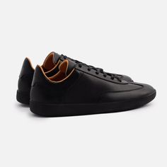 Rivera Trainers - Full-Grain Leather – Beckett Simonon German Army, Dressy Outfits, Wonderful Words, Black 7, Sneaker Head, Full Grain Leather, The Vintage, All Black Sneakers, Fashion Ideas