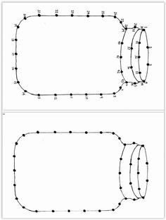 two images showing the same size and shape of an empty bottle, with dots on each side