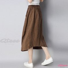 Lovely Longer Wrap Skirt for Ladies Knee-length Relaxed Brown Skirt, Brown Asymmetrical Maxi Skirt For Spring, Relaxed Knee-length Brown Skirt, Brown Relaxed Knee-length Skirt, Relaxed Brown Knee-length Skirt, Relaxed Fit Brown Knee-length Skirt, Casual Brown Maxi Skirt For Fall, Brown Asymmetrical Skirt For Fall, Casual Brown Asymmetrical Skirt