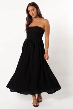 Kayt Strapless Dress - Black - Petal & Pup USA Strapless Maxi, Pleated Bodice, Strapless Maxi Dress, Dress Maxi, Style Dress, Dress Black, Strapless Dress, Bodice, Fashion Dresses