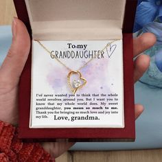 To My Granddaughter Necklace