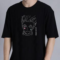 Hisoka Black Anime T-Shirt Adult Sizes S, M, L, Xl, 2xl, 3xl Available. If You Need A Different Size Than What Is Listed, Message Us. Processing Time Is 1-3 Business Days. This Comfortable Unisex Short Sleeve Offers A Mid-Weight Piece Of Clothing For All Casual Occasions. With An Attention-Grabbing Print, It Will Be An Instant Favorite. .: 100% Preshrunk Cotton .: Light Fabric (5.2 Oz /Yd (176 G/M)) .: Relaxed Fit .: Tear Away Label .: Runs True To Size .: 100% Cotton (Fiber Content May Vary For Hisoka T Shirt Design, Black Crew Neck T-shirt With Front Print, Black Punk T-shirt With Character Print, Black Punk T-shirt With Anime Print, Black Crew Neck Top With Anime Print, Black Anime Print Crew Neck Top, Black Graphic Tee Shirt With Screen Print, Black Crew Neck Punk Shirt, Punk Style Black Crew Neck Shirt