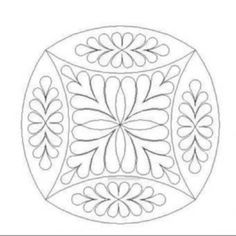 an intricately designed design in the shape of a circle