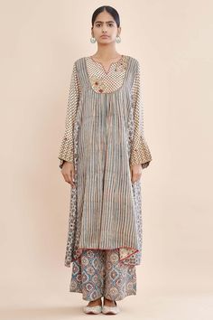 Designer Kurta Sets Collection Buy Online for women at Ensemble Khadi Kurta, Kurta Patterns, Designer Kurta, Kurta For Women, Frock Fashion, Desi Style, Kurta Designs Women, Clothing Designs