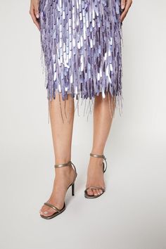 Fringe Sequin Midi Skirt Occasion Dresses Wedding Guest, Sequin Midi Skirt, Evening Skirts, Petite Jumpsuit, Tall Dresses, Petite Coat, Oasis Fashion, Fringe Skirt, Tshirt Skirt