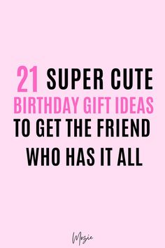 Are you looking for the perfect gift to give your best friend? We know it can be tricky picking our . abifthday gift for her, so we created the ultimate list of super cute birthday gifts to get your best friend for her birthday. 💗 gifts for girlfriend. gifts for girlfriend birthday ideas. gifts for her.birthday gifts for best friend. birthday gifts for best friend girl. birthday gifts for best friend woman. birthday gifts for best friend ideas. gifts girls want. gifts girls want birthday. Birthday Gifts To Buy For Best Friend, Last Minute Birthday Gifts For Bestie, Gift Ideas For My Best Friend Birthday, Best Bday Gifts For Best Friend, Fun Gifts For Friends Birthday, Best Gift For Friends Birthday, Thoughtful Bday Gifts For Best Friend, What To Give A Friend For Her Birthday, Cool Birthday Gift Ideas For Best Friend