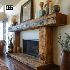 Please do not purchase a Mantel without first filling out the Quote Form and receiving a quote from us. Quote Form: https://form.jotform.com/240524957086059 Embrace the Architectural Grace: Mantels with Wood Beam Legs by Anthony Shields & Sons Inc. Immerse yourself in the beauty of architectural design and rustic elegance with our Mantels with Wood Beam Legs. Each piece is a testament to the timeless appeal of reclaimed wood, transforming storied beams into the centerpiece of your living space. Wood Beam Fireplace, Beam Fireplace, Reclaimed Wood Beams, Wood Beam, Casa Country, Farmhouse Fireplace, Rustic Fireplaces, Faux Fireplace, Diy Fireplace