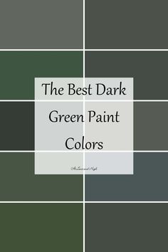 the best dark green paint colors